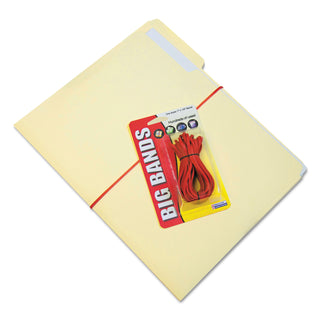Alliance Rubber Big Bands Rubber Bands, Size 117B, 0.06" Gauge, Red, 12/Pack (ALL00700)