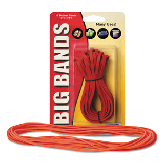 Alliance Rubber Big Bands Rubber Bands, Size 117B, 0.06" Gauge, Red, 12/Pack (ALL00700)
