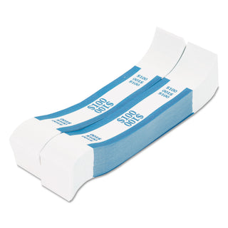 Pap-R Products Currency Straps, Blue, $100 in Dollar Bills, 1000 Bands/Pack (CTX400100) (CTX400100)