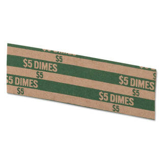 Pap-R Products Flat Coin Wrappers, Dimes, $5, 1000 Wrappers/Box (CTX30010) (CTX30010)