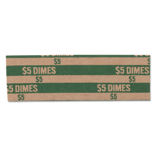 Pap-R Products Flat Coin Wrappers, Dimes, $5, 1000 Wrappers/Box (CTX30010) (CTX30010)