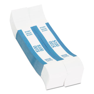 Pap-R Products Currency Straps, Blue, $100 in Dollar Bills, 1000 Bands/Pack (CTX400100) (CTX400100)