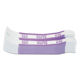 Pap-R Products Currency Straps, Violet, $2,000 in $20 Bills, 1000 Bands/Pack (CTX402000) (CTX402000)