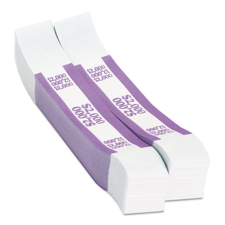 Pap-R Products Currency Straps, Violet, $2,000 in $20 Bills, 1000 Bands/Pack (CTX402000) (CTX402000)