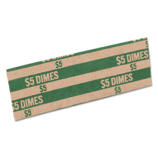 Pap-R Products Flat Coin Wrappers, Dimes, $5, 1000 Wrappers/Box (CTX30010) (CTX30010)