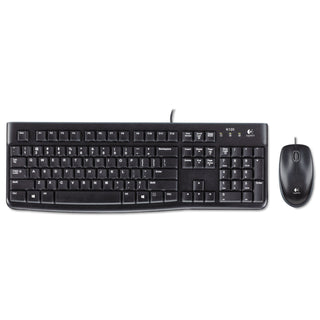 Logitech® MK120 Wired Keyboard + Mouse Combo, USB 2.0, Black (LOG920002565)