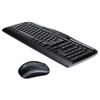 Logitech® MK320 Wireless Keyboard + Mouse Combo, 2.4 GHz Frequency/30 ft Wireless Range, Black (LOG920002836)