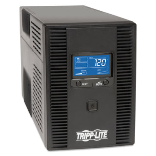 Tripp Lite SmartPro LCD Line-Interactive UPS AVR Tower, LCD, USB, 10 Outlets, 1500 VA, 650J (TRPSMART1500LDT)