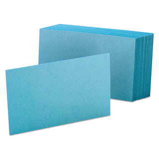 Oxford™ Unruled Index Cards, 4 x 6, Blue, 100/Pack (ESS7420BLU)