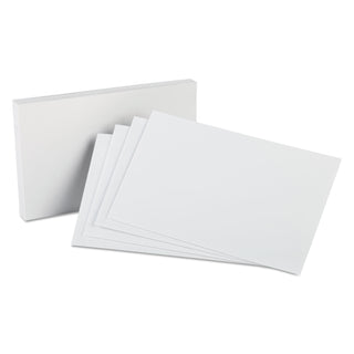 Oxford™ Unruled Index Cards, 5 x 8, White, 100/Pack (ESS50)