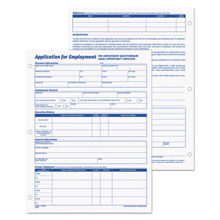 TOPS™ Employee Application Form, 8.38 x 11, 1/Page, 50 Forms/Pad, 2 Pads/Pack (TOP32851)