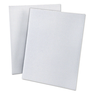 Ampad® Quadrille Pads, Quadrille Rule (4 sq/in), 50 White (Heavyweight 20 lb Bond) 8.5 x 11 Sheets (AMP22000)