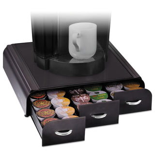 Mind Reader Anchor 36 Capacity Coffee Pod Drawer, 13 23/50 x 12 87/100 x 2 18/25 (EMSTRY01BLK) (EMSTRY01BLK)