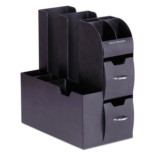 Mind Reader Coffee Condiment Caddy Organizer, 5 2/5 x 11 x 12 3/5, Black (EMSCAD01BLK)
