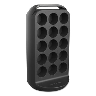 Mind Reader Coffee Pod Carousel, Fits 30 Pods, 6 7/8 x 6 7/8 x 12 5/8, Black (EMSCRS02BLK)