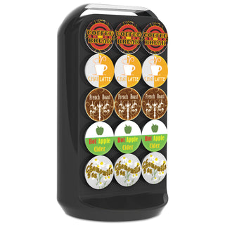 Mind Reader Coffee Pod Carousel, Fits 30 Pods, 6 7/8 x 6 7/8 x 12 5/8, Black (EMSCRS02BLK)