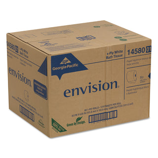 Georgia Pacific® Professional Bathroom Tissue, Septic Safe, 1-Ply, White, 1,210 Sheets/Roll, 80 Rolls/Carton (GEP1458001)