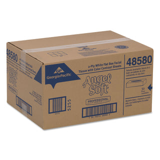 Georgia Pacific® Professional Professional Series&reg; Premium 2-Ply Facial Tissue, Flat Box, 48580, 100 Sheets/Box, 30 Boxes/Case (GPC48580)