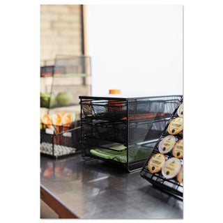 Safco® 3 Drawer Hospitality Organizer, 7 Compartments, 11 1/2w x 8 1/4d x 8 1/4h, Bk (SAF3275BL)