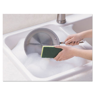 Scotch-Brite® Heavy-Duty Scrub Sponge, 4.5 x 2.7, 0.6" Thick, Yellow/Green, 3/Pack (MMMHD3)