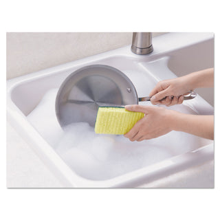 Scotch-Brite® Heavy-Duty Scrub Sponge, 4.5 x 2.7, 0.6" Thick, Yellow/Green, 3/Pack (MMMHD3)