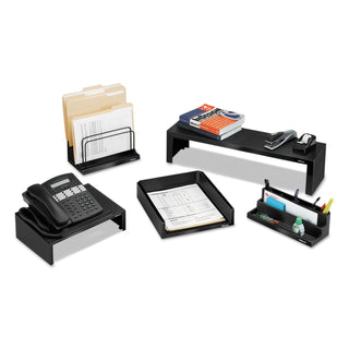 Fellowes® Designer Suites Shelf, 30 lb Capacity, 26 x 7 x 6.75, Black Pearl (FEL8038801)