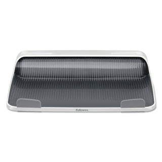 Fellowes® I-Spire Series Laptop Lift, 13.19" x 9.31" x 4.13", White/Gray, Supports 10 lbs (FEL9311201)