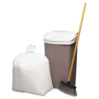 Earthsense® Commercial Linear-Low-Density Recycled Tall Kitchen Bags, 13 gal, 0.85 mil, 24" x 33", White, 150/Box (WBIRNW1K150V)