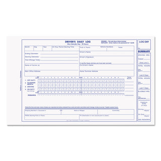 Rediform® Driver's Daily Log Book, Two-Part Carbonless, 8.75 x 5.38, 31 Forms Total (REDS5031NCL)