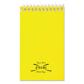 National® Paper Blanc Xtreme White Wirebound Memo Pads, Narrow Rule, Randomly Assorted Cover Colors, 60 White 3 x 5 Sheets (RED31120)