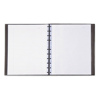 Blueline® MiracleBind Notebook, 1-Subject, Medium/College Rule, Black Cover, (75) 11 x 9.06 Sheets (REDAF1115081)