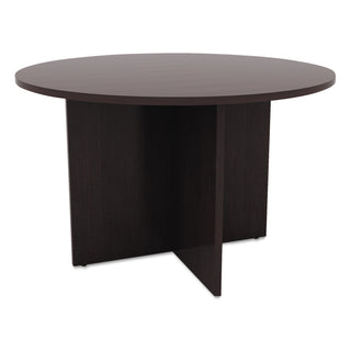 Alera® Valencia Round Conference Table w/Legs, 29 1/2h x 42 dia., Espresso (ALEVA7142ES)