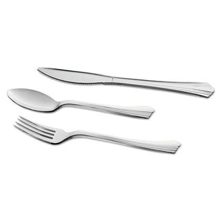WNA Comet Reflections Heavyweight Plastic Utensils, Fork, Silver, 7", 40/pack (WNAREF320FKPK)