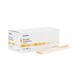McKesson Applicator Stick Without Tip Wood Shaft 6 Inch NonSterile 1000 per Pack (40100_BX)