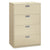 HON® 600 Series Four-Drawer Lateral File, 36w x 18d x 52.5h, Putty (HON684LL)