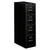 HON® 310 Series Four-Drawer Full-Suspension File, Letter, 15w x 26.5d x 52h, Black (HON314PP)