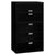 HON® 600 Series Five-Drawer Lateral File, 42w x 18d x 64.25h, Black (HON695LP)