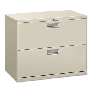 HON® 600 Series Two-Drawer Lateral File, 36w x 18d x 28h, Light Gray (HON682LQ)