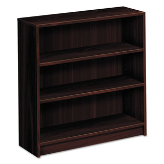 HON® 1870 Series Bookcase, Three Shelf, 36w x 11 1/2d x 36 1/8h, Mahogany (HON1872N)