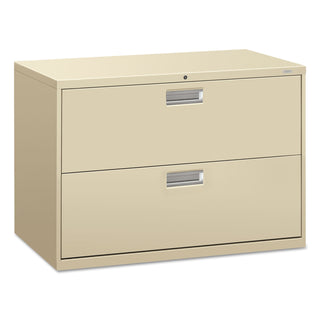 HON® 600 Series Two-Drawer Lateral File, 42w x 18d x 28h, Putty (HON692LL)