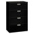 HON® 600 Series Four-Drawer Lateral File, 36w x 18d x 52.5h, Black (HON684LP)