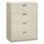 HON® 600 Series Four-Drawer Lateral File, 42w x 18d x 52.5h, Light Gray (HON694LQ)