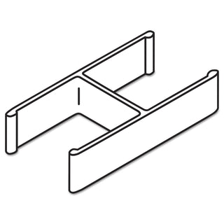 HON® Versé Quick Connect 180° Connecting Hardware, Gray, 2/Pack (BSXQC180GY)
