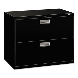 HON® 600 Series Two-Drawer Lateral File, 36w x 18d x 28h, Black (HON682LP)