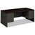 HON® 38000 Series Double Pedestal Desk, 72w x 36d x 29.5h, Mahogany/Charcoal (HON38180NS)