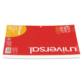 Universal® Filler Paper, 3-Hole, 8.5 x 11, Medium/College Rule, 200/Pack (UNV20921) (UNV20921)