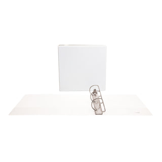 Universal® Slant D-Ring View Binder, 3 Rings, 3" Capacity, 11 x 8.5, White (UNV20748)