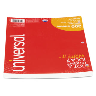 Universal® Filler Paper, 3-Hole, 8.5 x 11, Medium/College Rule, 200/Pack (UNV20921) (UNV20921)