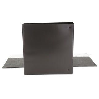 Universal® Economy Round Ring View Binder, 3 Rings, 1.5" Capacity, 11 x 8.5, Black (UNV20971)