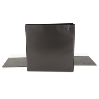Universal® Economy Round Ring View Binder, 3 Rings, 2" Capacity, 11 x 8.5, Black (UNV20981)